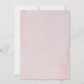 Ändern des Datums Grüne Blätter Rose Gold Marmor Save The Date (Rückseite)