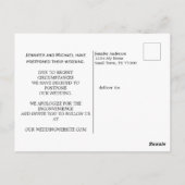 Ändern des Datums Hinzufügen eines eigenen Bilds Postkarte (Rückseite)