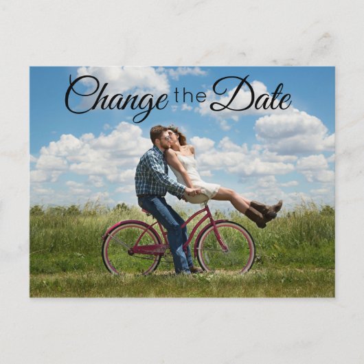 Ändern des Datums Hinzufügen eines eigenen Bilds Postkarte (Vorderseite)