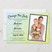 Ändern des Datums Hinzufügen von Foto Hochzeitsgrü Save The Date (Vorderseite)