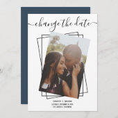 Ändern des Datums, in dem das Foto Hochzeitskarte Save The Date (Vorne/Hinten)