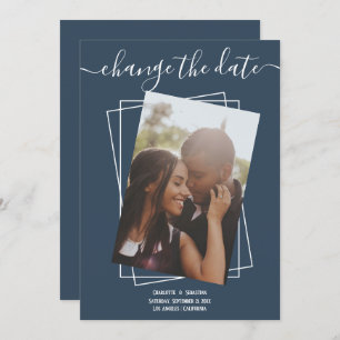 Ändern des Datums, in dem das Foto Hochzeitskarte  Save The Date
