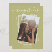 Ändern des Datums, in dem das Foto Hochzeitskarte Save The Date (Vorne/Hinten)