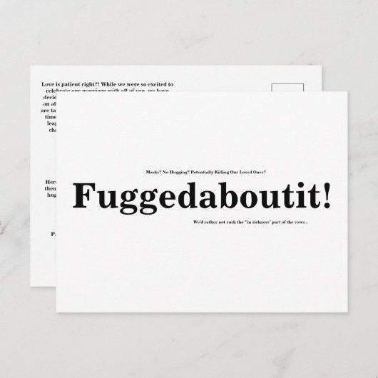 Ändern des Datums lustiger Postkarten (Vorne/Hinten)