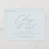 Ändern des Datums Minimalistische moderne Kalligra Postkarte (Vorne/Hinten)