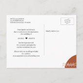 Ändern des Datums Modernes Abstraktes Tropen versc Postkarte (Rückseite)