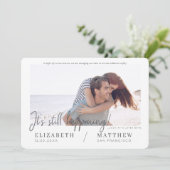 Ändern des Datums Modernes Chic Custom Foto Hochze Save The Date (Stehend Vorderseite)