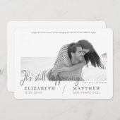 Ändern des Datums Modernes Chic Custom Foto Hochze Save The Date (Vorne/Hinten)