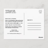 Ändern des Datums Modernes, trendy Skript Neues Da Postkarte (Rückseite)