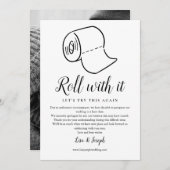 Ändern des Datums Zurückgestellt Storniertes Foto Einladung (Vorne/Hinten)