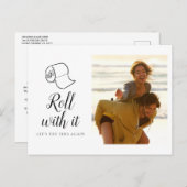 Ändern des Datums Zurückgestellt Storniertes Foto Postkarte (Vorne/Hinten)