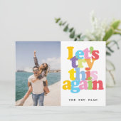 Ändern des Datums Zurückgestellt Storniertes Foto Save The Date (Stehend Vorderseite)