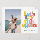 Ändern des Datums Zurückgestellt Storniertes Foto Save The Date (Vorne/Hinten)