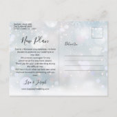 Ändern des Datums Zurückgestellt Storniertes Winte Postkarte (Rückseite)