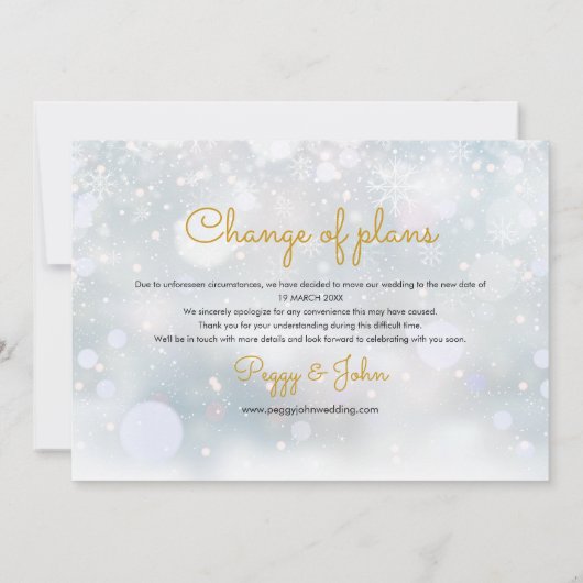 Ändern des Datumskalenders Neues Foto Plan Save The Date (Rückseite)