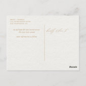 Ändern des Datumsschreibens Wasserfarbenmagnolia Postkarte (Rückseite)