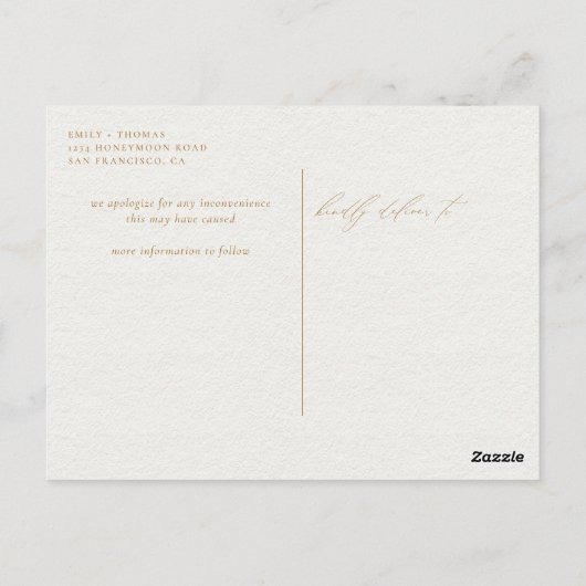 Ändern des Datumsschreibens Wasserfarbenmagnolia Postkarte (Rückseite)