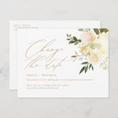 Ändern des Datumsskripts für Wasserfarbenflora Postkarte (Vorne/Hinten)