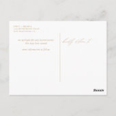 Ändern des Datumsskripts für Wasserfarbenflora Postkarte (Rückseite)