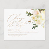 Ändern des Datumsskripts für Wasserfarbenflora Postkarte (Vorderseite)