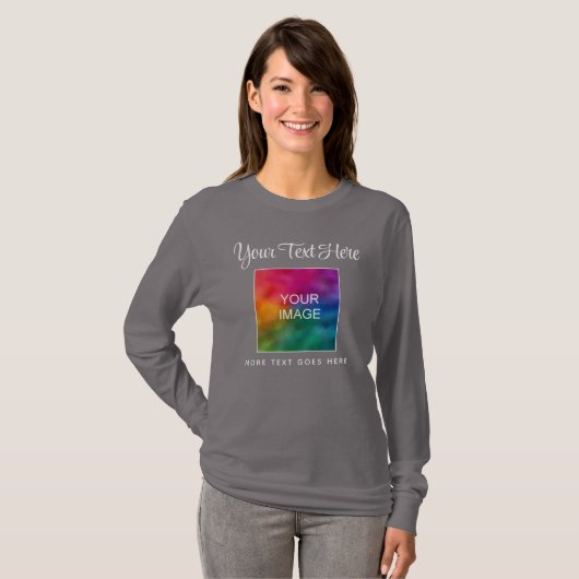 Ändern des Farbtextbilds zeigt eine Skriptvorlage T-Shirt (Vorne ganz)