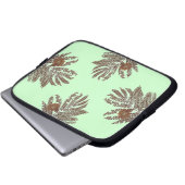 Ändern des Farbzugs und der Blume Laptopschutzhülle (Vorne Knopf)