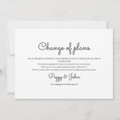 Ändern des Fotos "Datum neuer Pläne" Save The Date (Rückseite)