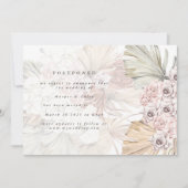 Ändern des Fotos Datum Pampas verschoben das Datum Save The Date (Vorderseite)