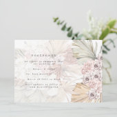 Ändern des Fotos Datum Pampas verschoben das Datum Save The Date (Stehend Vorderseite)