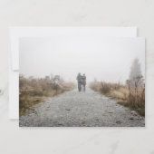 Ändern des Fotos Datum Pampas verschoben das Datum Save The Date (Rückseite)