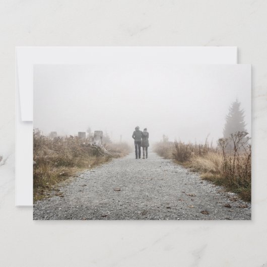 Ändern des Fotos Datum Pampas verschoben das Datum Save The Date (Rückseite)