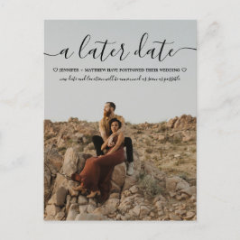 Ändern des Fotos Datumsmoderne Typografie Ankündigungspostkarte