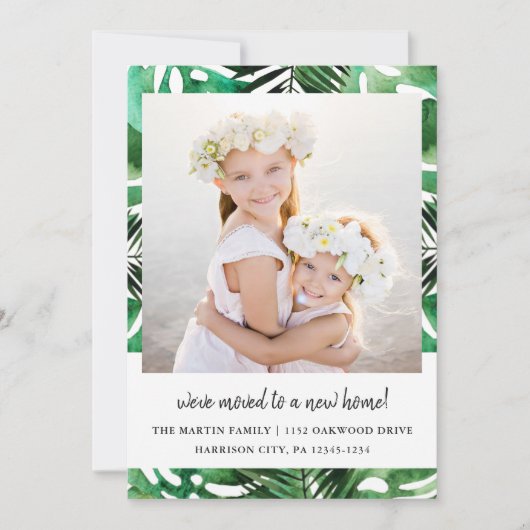 Ändern des Fotos für das "Grüne Blätter" der Adre Ankündigung (Vorderseite)