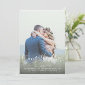 Ändern des Fotos für das Hochzeitsskript Save The Date (Stehend Vorderseite)