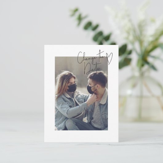 Ändern des Fotos für das Verschieben von Datumsfel Postkarte (Stehend Vorderseite)