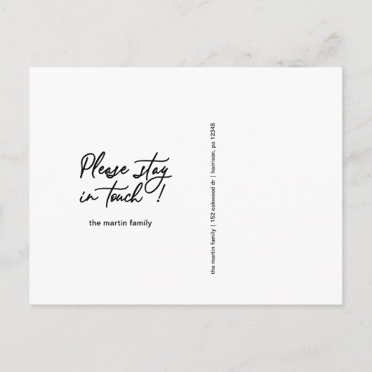 Ändern des Fotos für die Darstellung der Adresse i Ankündigungspostkarte (Rückseite)