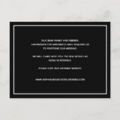 Ändern des Fotos für Hochzeiten Ankündigungspostkarte (Rückseite)