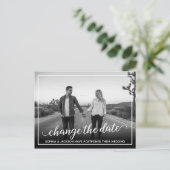 Ändern des Fotos für Hochzeiten Ankündigungspostkarte (Stehend Vorderseite)