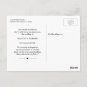 Ändern des Fotos Rustikale Holzzeichenleuchten Postkarte (Rückseite)