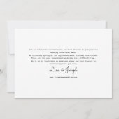 Ändern des Fotos zum Zurückgestellt Stornieren des Einladung (Rückseite)