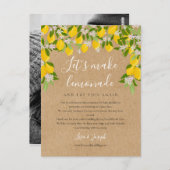 Ändern des Fotos "Zurückgestellt rustikale Zitrone Postkarte (Vorne/Hinten)