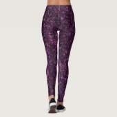 Ändern des Lila Pink Dragon Glitzer CUSTOM-TEXT Leggings (Rückseite)