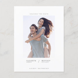 Ändern des Minimalistischen benutzerdefinierten Fo Ankündigungspostkarte