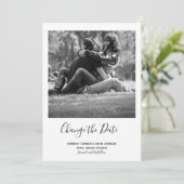 Ändern des Minimalistischen Datums Save The Date (Stehend Vorderseite)