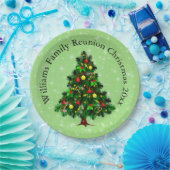 Ändern des Namens Text passt Weihnachtsbaum 20xx 9 Pappteller (Party)