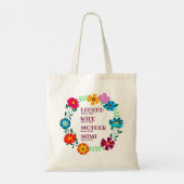 Ändern des Namensdatums Legende Ehefrau Mother Mim Tragetasche (Rückseite)