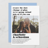 Ändern des Plans Virtual Wedding Save the Date Fot (Vorne/Hinten)