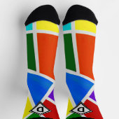 Ändern des ursprünglichen, geometrischen Farbdreie Socken (Oben)