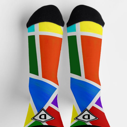 Ändern des ursprünglichen, geometrischen Farbdreie Socken (Oben)