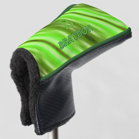 Ändern des ursprünglichen Namens Soft Green Olive Golf Headcover (3/4 Vorderseite)